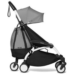 Babyzen YOYO2 Ultra Compact Complete 6+ Stroller & Rolling Bag Bundle - White/Grey
