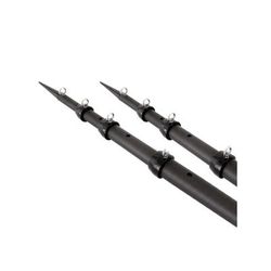 Tigress XD 3k Carbon Fiber Telescoping Outrigger Poles - 18 feet - Matte Black/ Black - Pair 88679