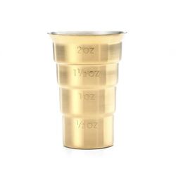 Barfly M37109GD 2 oz Stepped Jigger, Gold