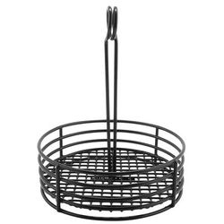 GET 4-31860 Round Condiment Caddy - Iron, Black, 8 1/2" Diameter