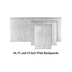 Garland M41LPBG Master Series Low Profile Backguard/Flue Riser, 10"H x 41"W, Stainless Steel