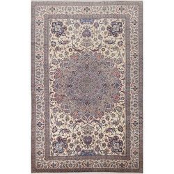 Vegetable Dye Nain Persian Area Rug Hand-Knotted Wool Carpet - 8'1"x11'10"