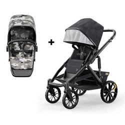 Veer Switch&Roll Single-to-Double Stroller + Color Kit Bundle - Ice Camo