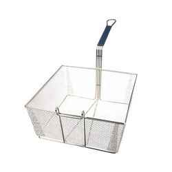 Pitco P6072144 Fryer Basket w/ Uncoated Handle & Front Hook, 13 1/4" x 13 1/2" x 5 3/4"