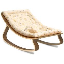 Charlie Crane LEVO Baby Rocker - Walnut / Garbo & Friends Mimosa