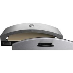 Camp Chef 14inX32in Italia Artisan Outdoor Pizza Oven Accessory W/ Door Silver PZ60D