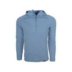 King's Camo Men's XKG Elevation 1/4 Zip Hoodie, Steel Blue SKU - 593538