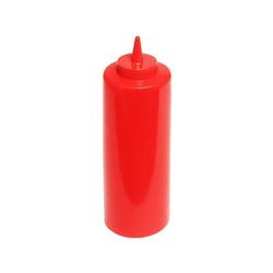 Thunder Group PLTHSB024R 24 oz Plastic Squeeze Bottle, Red