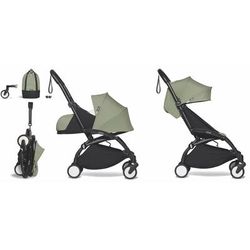 Babyzen YOYO2 Ultra Compact Complete 0+/6+ Stroller & Rolling Bag Bundle - Black / Olive