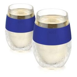 Wine Freeze Cooling Cups In Blue (Set Of 2) By by HOST in Blue