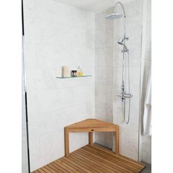 ARB Teak Coach 59 Inch Teak Shower Bench with Shelf BEN514