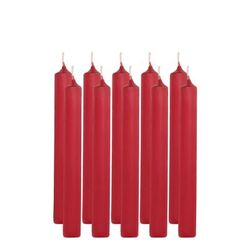 Bougies chandelles, rouge carmin, 17,5 x 2 cm, 10 pièces