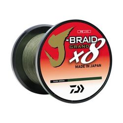 Daiwa J-Braid x8 Grand Braid Line w/Bulk Spool 3000yds 20lb Dark Green JBGD8U20-3000DG