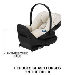 Cybex Cloud G Basic Comfort Extend Reclining Infant Car Seat with Anti-Rebound Bar - Seashell Beige