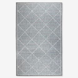 6'9" x 9'4" Malibu Indoor/Outdoor Rug by BrylaneHome in Aqua Diamond
