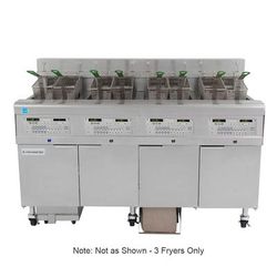 Frymaster 3FQE30U Commercial Electric Fryer - (3) 30 lb Vats, Floor Model, 208v/3ph, (3) 60 lb. Vats, Stainless Steel