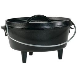 Lodge L8CO3 2 qt Cast Iron Dutch Oven, Black