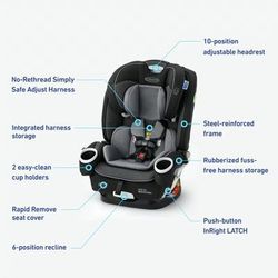 Graco 4Ever DLX SnugLock Grow 4-in-1 Convertible Car Seat - Richland