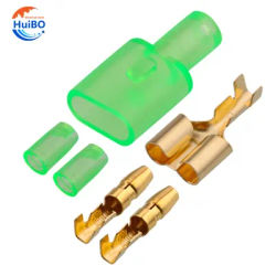 Connecteur de fil électrique de voiture, terminal de balle, outils de voiture, presse à froid 1:2, vert, mâle et femelle, 4mm, 10 ensembles, 20 ensembles, 50 ensembles, 4.0
