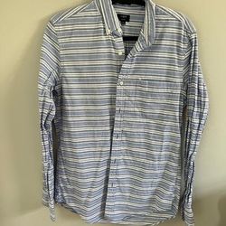 J. Crew Tops | J Crew Blue And White Button Down Oxford | Color: Blue/White | Size: M