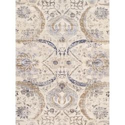 "Pasargad Home Fantasia Luxury Power Loom Oriental Area Rug- 6' 0" X 9' 0" Ivory - Pasargad Home prc-1021ib 6x9"