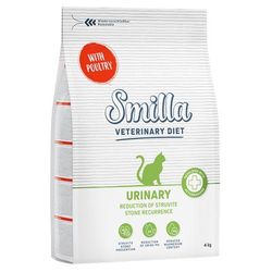 2x4kg Urinary Poultry Adult Veterinary Diet Smilla Dry Cat Food