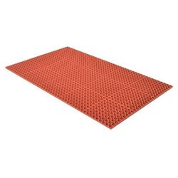 NoTrax T13U0035RD Tek-Tough Anti-Fatigue Floor Mat, Grease Resistant, 3' x 5', 7/8" Thick, Red