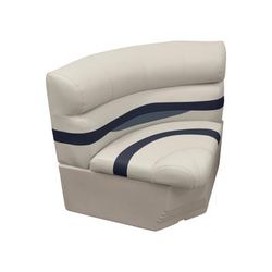 Wise Premier Pontoon 28in Radius Corner Cushions Only Platinum/Mocha Java/Khaki Large BM11028-1066