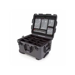 Nanuk Case 960 w/lid org. - w/divider Graphite Large 960S-060GP-0A0
