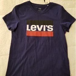 Levi's Tops | Levis Logo Tee Women's - Medium - New! | Color: Blue | Size: M