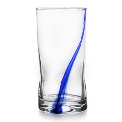 Libbey 6759B12 12 1/2 oz Double Old Fashioned Glass - Blue Ribbon Impressions, Clear