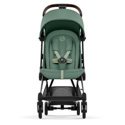 Cybex COYA Compact Stroller - Chrome / Dark Brown / Leaf Green