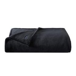 Solid Black Ultra Plush Soft King Blanket