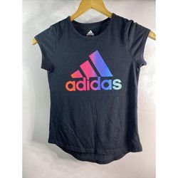 Adidas Shirts & Tops | Adidas Youth Girls Black T-Shirt Size M 10-12 | Color: Black | Size: Mg