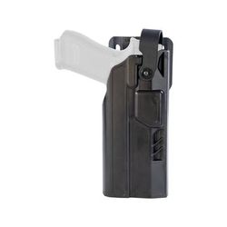 Gould & Goodrich TELR X4000 Light OWB Belt Holster P320 Compact Security Hood Belt Loop Optic Right Hand Black X4000-09CHO-1