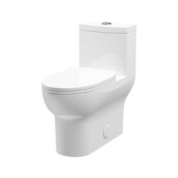 A&E Bath & Shower Laura One Piece Ceramic Toilet - White LAURA