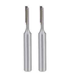 Router Bit 1/4 Shank 1/8 Cutting Dia Straight Flute Carbide Cutter Tool 2pcs - 1/4X1/8" 2pcs