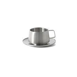 Front of the House DCS073BSS23 3 oz Bevel Cup - Stainless Steel