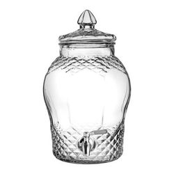 Steelite UR90034 8 3/4 qt Utopia Bon Bon Drink Dispenser - Glass, Clear