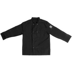 Chef Revival J071BK-3X Chef's Jacket w/ Long Sleeves - Poly/Cotton, Black, 3X