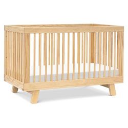 Babyletto Hudson 3-in-1 Convertible Crib with Toddler Bed Conversion Kit - Natural
