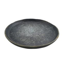 GET 21141-DSK 10" Round Melamine Dinner Plate, Dusk, Black, Case of 12