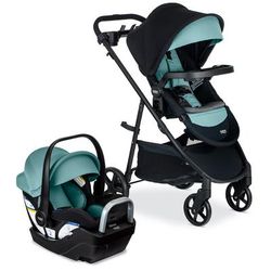 Britax Willow Brook S+ Travel System with Alpine Anti-Rebound Base - Jade Onyx