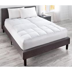 Lumbar Support Topper by BrylaneHome in White (Size TWIN)