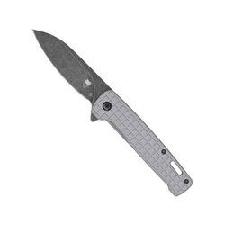 CobraTec Knives Rhino Folding Knife 3.375in D2 Stonewashed Grey CTGRYRHINO
