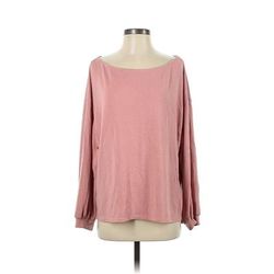 Lulus Long Sleeve T-Shirt: Pink Tops - Women's Size Small