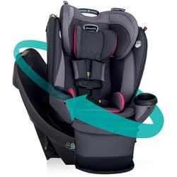 Evenflo Revolve360 Extend Rotational All-in-one Convertible Car Seat With Quick Clean Cover - Rowe P