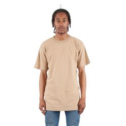 Shaka Wear SHASS Adult 6 oz. Active Short-Sleeve Crewneck T-Shirt in Khaki size 5XL