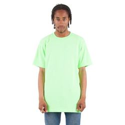 Shaka Wear SHASS Adult 6 oz. Active Short-Sleeve Crewneck T-Shirt in Lime size Small