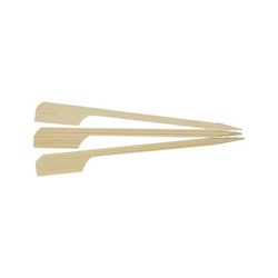 Rofson BPAD35 3 1/2" Bamboo Paddle Pick, Brown, Case of 3000